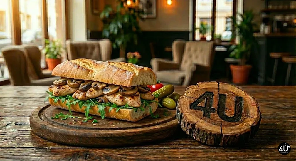 مرغ و قارچ